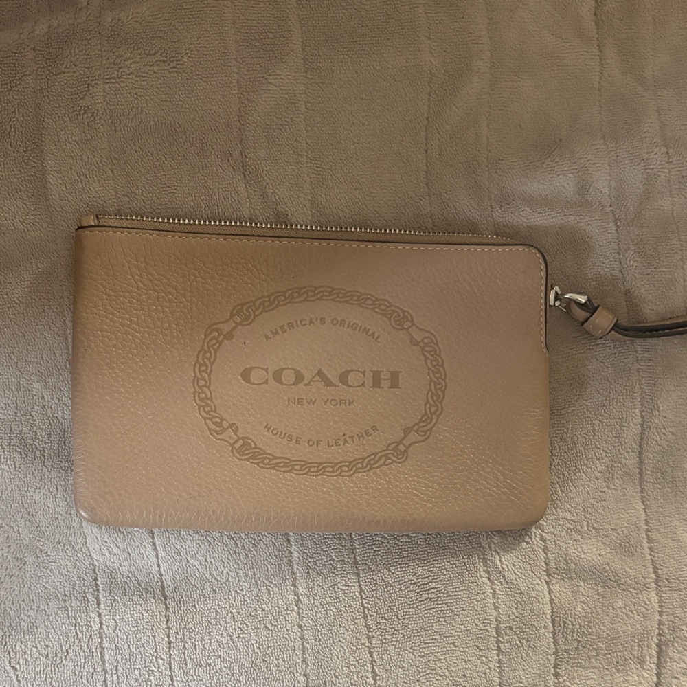 Coach  Leather Wristlet